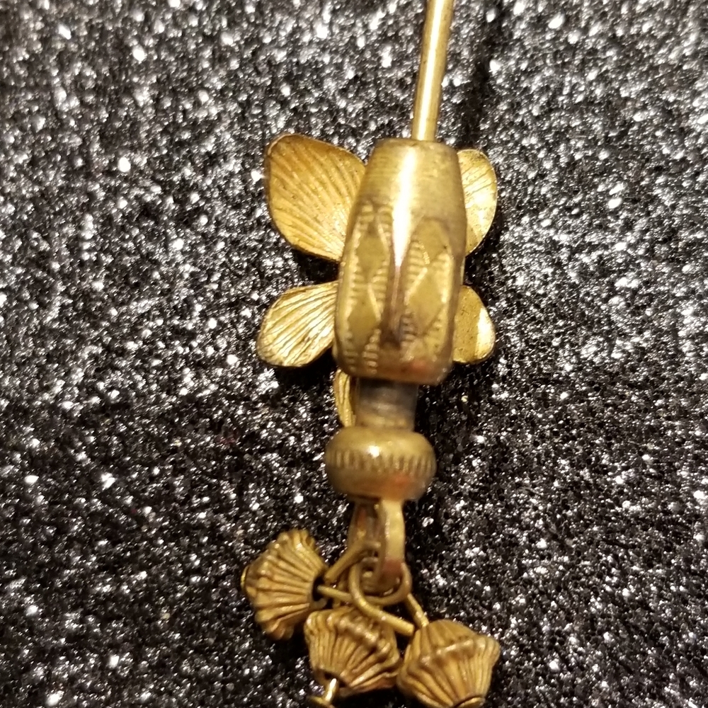 Vintage Miriam Haskall Gold Tone Stick Pin - Picture 4 of 8